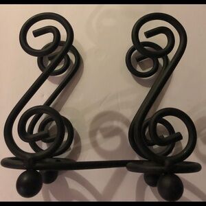 Black Wrought Iron Napkin Holder 6X5.5 Decorative Kitchen Dining Heavy Duty